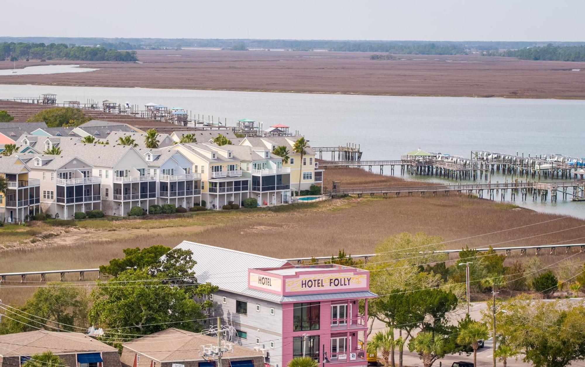Hotel Folly With Marsh And Sunset Views Folly Beach Eksteriør billede